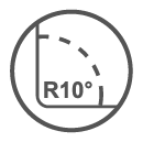 10MM Radius Angle Icon